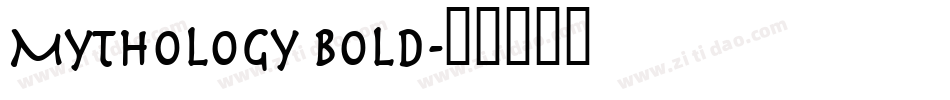 Mythology Bold字体转换